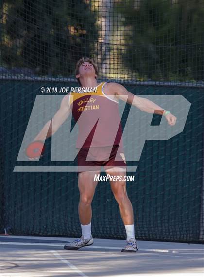 Thumbnail 2 in CIF State Track and Field Championships (Boys Discus Finals) photogallery.
