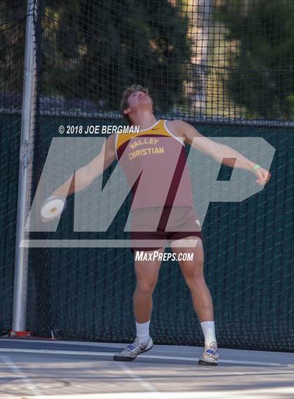 Thumbnail 2 in CIF State Track and Field Championships (Boys Discus Finals) photogallery.
