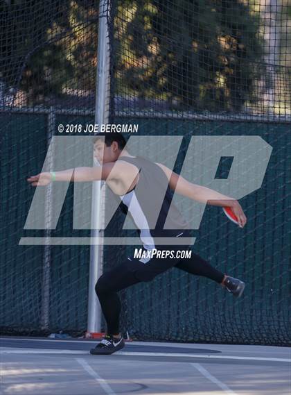 Thumbnail 2 in CIF State Track and Field Championships (Boys Discus Finals) photogallery.