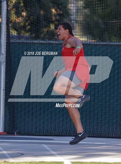 Thumbnail 2 in CIF State Track and Field Championships (Boys Discus Finals) photogallery.