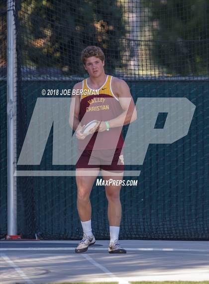 Thumbnail 1 in CIF State Track and Field Championships (Boys Discus Finals) photogallery.