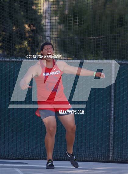 Thumbnail 1 in CIF State Track and Field Championships (Boys Discus Finals) photogallery.