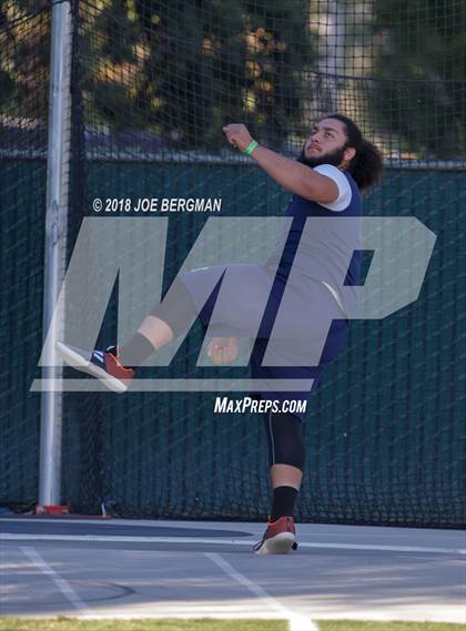 Thumbnail 1 in CIF State Track and Field Championships (Boys Discus Finals) photogallery.