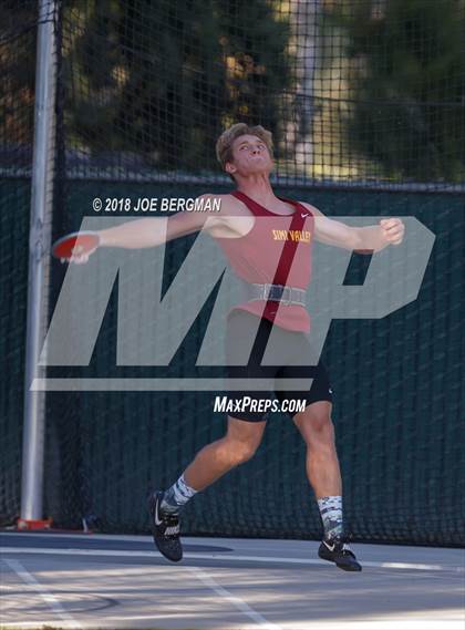 Thumbnail 2 in CIF State Track and Field Championships (Boys Discus Finals) photogallery.