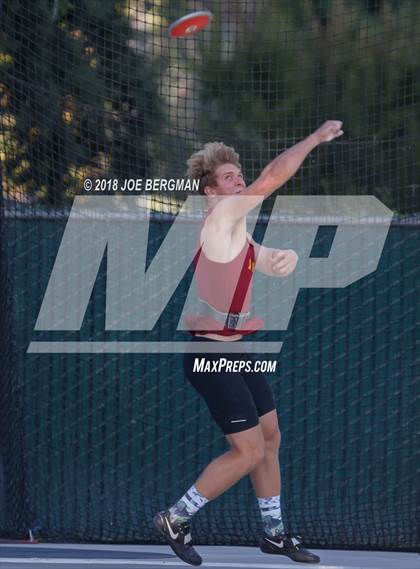 Thumbnail 3 in CIF State Track and Field Championships (Boys Discus Finals) photogallery.