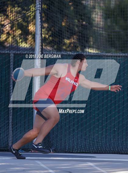 Thumbnail 2 in CIF State Track and Field Championships (Boys Discus Finals) photogallery.