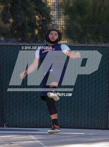 Thumbnail 1 in CIF State Track and Field Championships (Boys Discus Finals) photogallery.