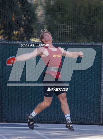 Thumbnail 2 in CIF State Track and Field Championships (Boys Discus Finals) photogallery.
