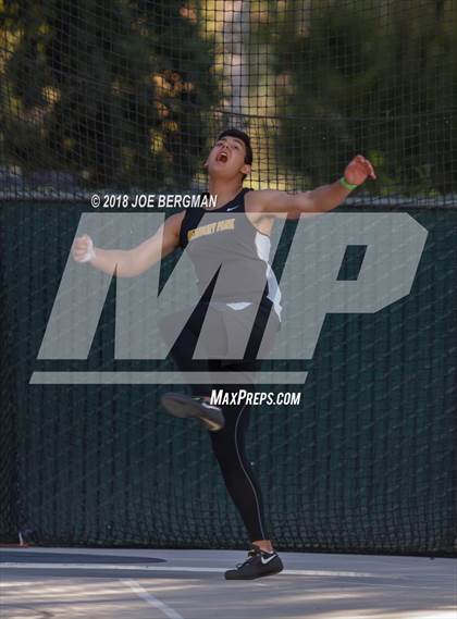 Thumbnail 2 in CIF State Track and Field Championships (Boys Discus Finals) photogallery.