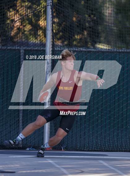 Thumbnail 2 in CIF State Track and Field Championships (Boys Discus Finals) photogallery.