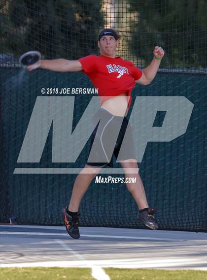 Thumbnail 1 in CIF State Track and Field Championships (Boys Discus Finals) photogallery.