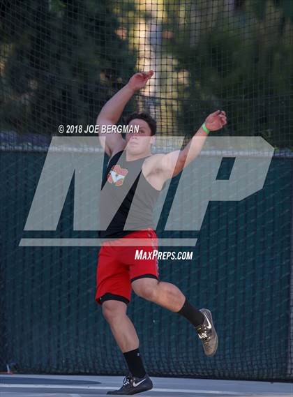 Thumbnail 1 in CIF State Track and Field Championships (Boys Discus Finals) photogallery.
