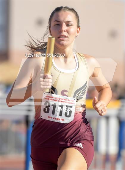 Thumbnail 2 in AIA Track & Field Championships (Girls Relay 4x800/400m DIV 1) photogallery.
