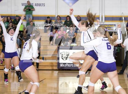 Thumbnail 1 in Clayton vs. Eau Claire Immanuel Lutheran (WIAA D4 Regional Final) photogallery.