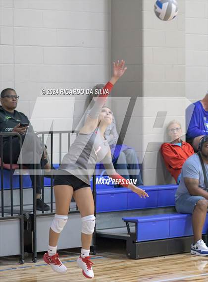 Thumbnail 3 in Fort Bend Hightower vs Cypress Lakes (Needville Tournament) photogallery.