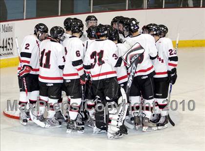 Thumbnail 2 in Scarborough vs Moses Brown (Maine Hockey Invitational) photogallery.