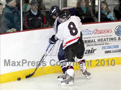 Thumbnail 2 in Scarborough vs Moses Brown (Maine Hockey Invitational) photogallery.
