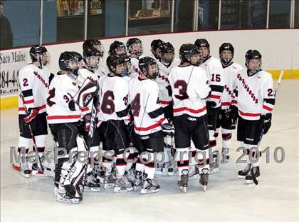 Thumbnail 1 in Scarborough vs Moses Brown (Maine Hockey Invitational) photogallery.