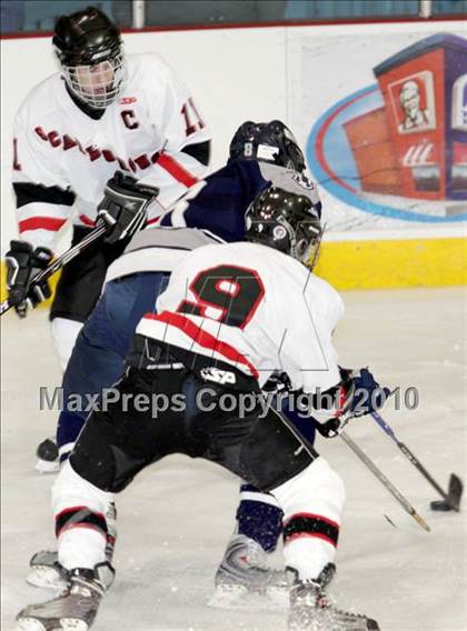 Thumbnail 1 in Scarborough vs Moses Brown (Maine Hockey Invitational) photogallery.