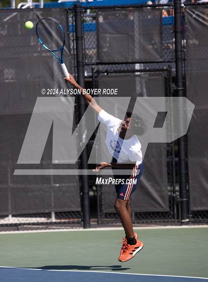 Thumbnail 1 in NCHSAA 1A Finals (Doubles) photogallery.