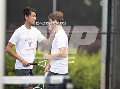 Thumbnail 1 in NCHSAA 1A Finals (Doubles) photogallery.