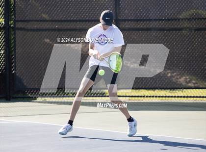 Thumbnail 1 in NCHSAA 1A Finals (Doubles) photogallery.