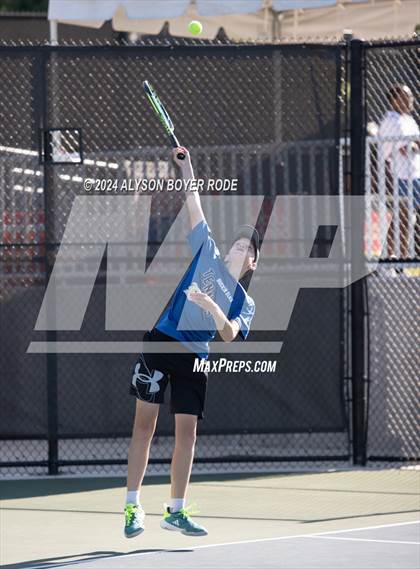 Thumbnail 1 in NCHSAA 1A Finals (Doubles) photogallery.