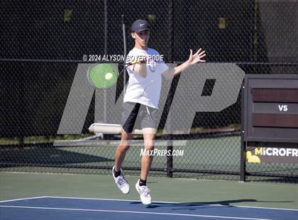 Thumbnail 2 in NCHSAA 1A Finals (Doubles) photogallery.