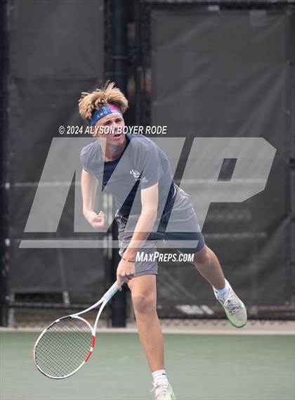 Thumbnail 1 in NCHSAA 1A Finals (Doubles) photogallery.