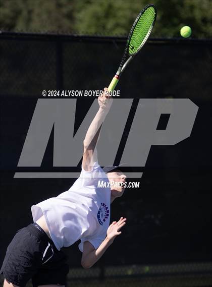 Thumbnail 1 in NCHSAA 1A Finals (Doubles) photogallery.