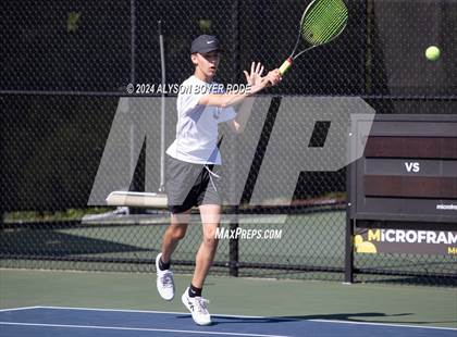 Thumbnail 3 in NCHSAA 1A Finals (Doubles) photogallery.