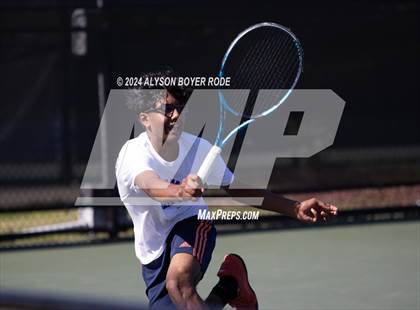 Thumbnail 1 in NCHSAA 1A Finals (Doubles) photogallery.