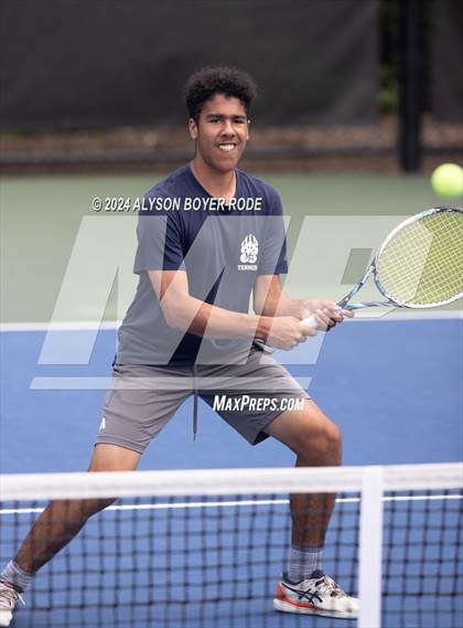 Thumbnail 1 in NCHSAA 1A Finals (Doubles) photogallery.