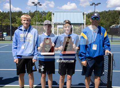Thumbnail 1 in NCHSAA 1A Finals (Doubles) photogallery.