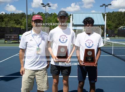 Thumbnail 1 in NCHSAA 1A Finals (Doubles) photogallery.