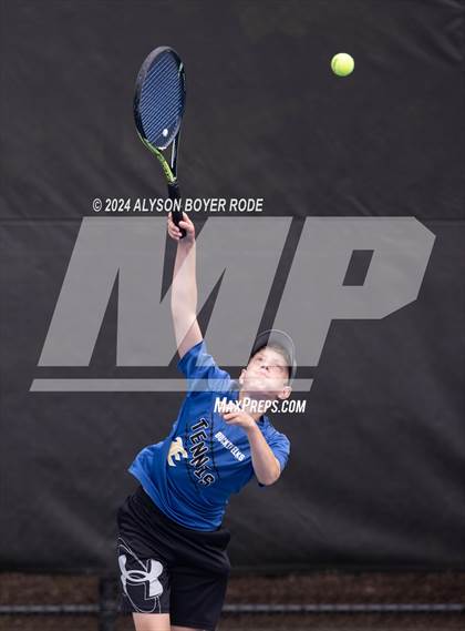 Thumbnail 1 in NCHSAA 1A Finals (Doubles) photogallery.