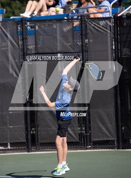 Thumbnail 1 in NCHSAA 1A Finals (Doubles) photogallery.