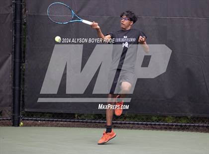 Thumbnail 1 in NCHSAA 1A Finals (Doubles) photogallery.