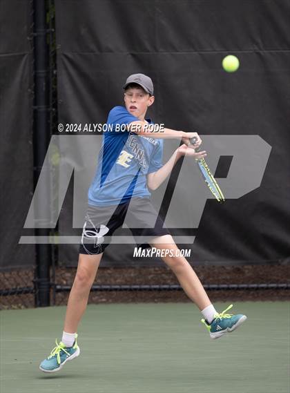 Thumbnail 2 in NCHSAA 1A Finals (Doubles) photogallery.