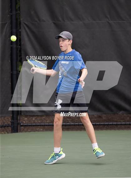 Thumbnail 1 in NCHSAA 1A Finals (Doubles) photogallery.