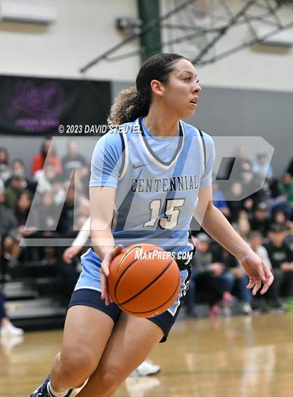 Thumbnail 2 in Centennial vs. St. Mary's (St. Mary's Stockton MLK Showcase) photogallery.