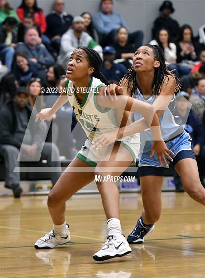 Thumbnail 3 in Centennial vs. St. Mary's (St. Mary's Stockton MLK Showcase) photogallery.