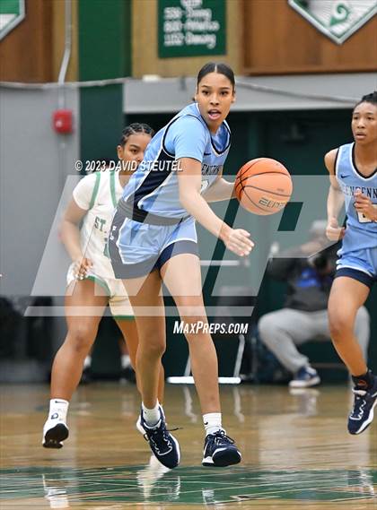 Thumbnail 2 in Centennial vs. St. Mary's (St. Mary's Stockton MLK Showcase) photogallery.