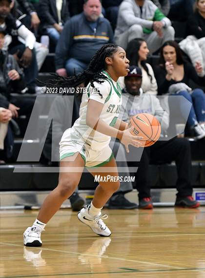 Thumbnail 2 in Centennial vs. St. Mary's (St. Mary's Stockton MLK Showcase) photogallery.