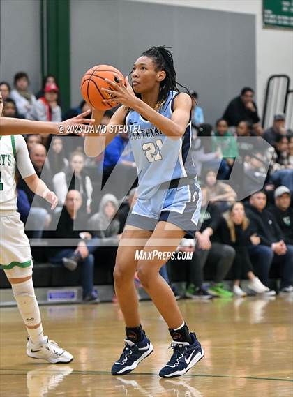 Thumbnail 2 in Centennial vs. St. Mary's (St. Mary's Stockton MLK Showcase) photogallery.