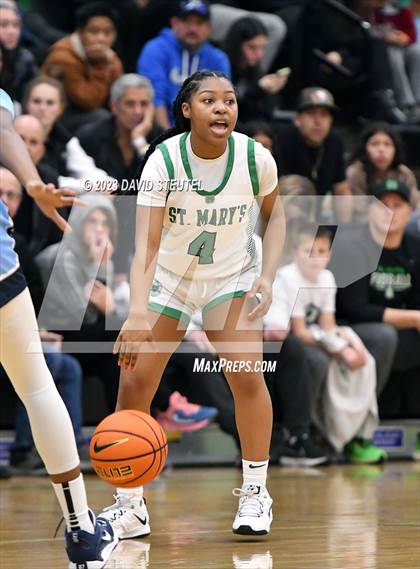 Thumbnail 1 in Centennial vs. St. Mary's (St. Mary's Stockton MLK Showcase) photogallery.