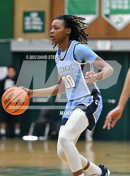 Thumbnail 1 in Centennial vs. St. Mary's (St. Mary's Stockton MLK Showcase) photogallery.