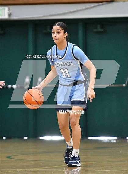 Thumbnail 2 in Centennial vs. St. Mary's (St. Mary's Stockton MLK Showcase) photogallery.