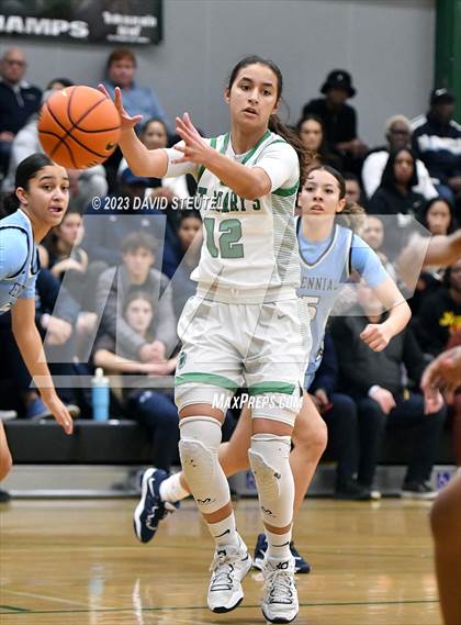 Thumbnail 1 in Centennial vs. St. Mary's (St. Mary's Stockton MLK Showcase) photogallery.