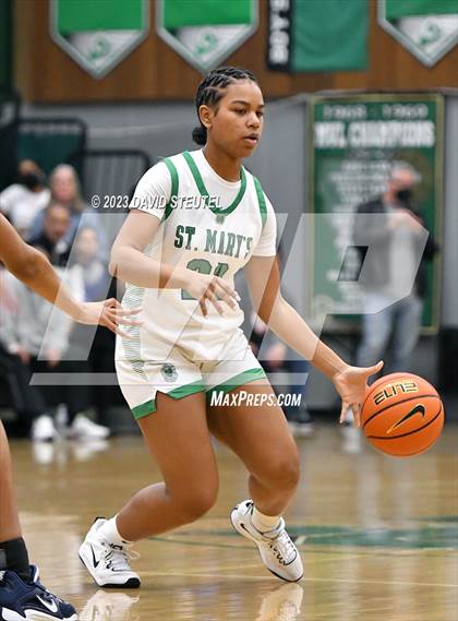 Thumbnail 2 in Centennial vs. St. Mary's (St. Mary's Stockton MLK Showcase) photogallery.